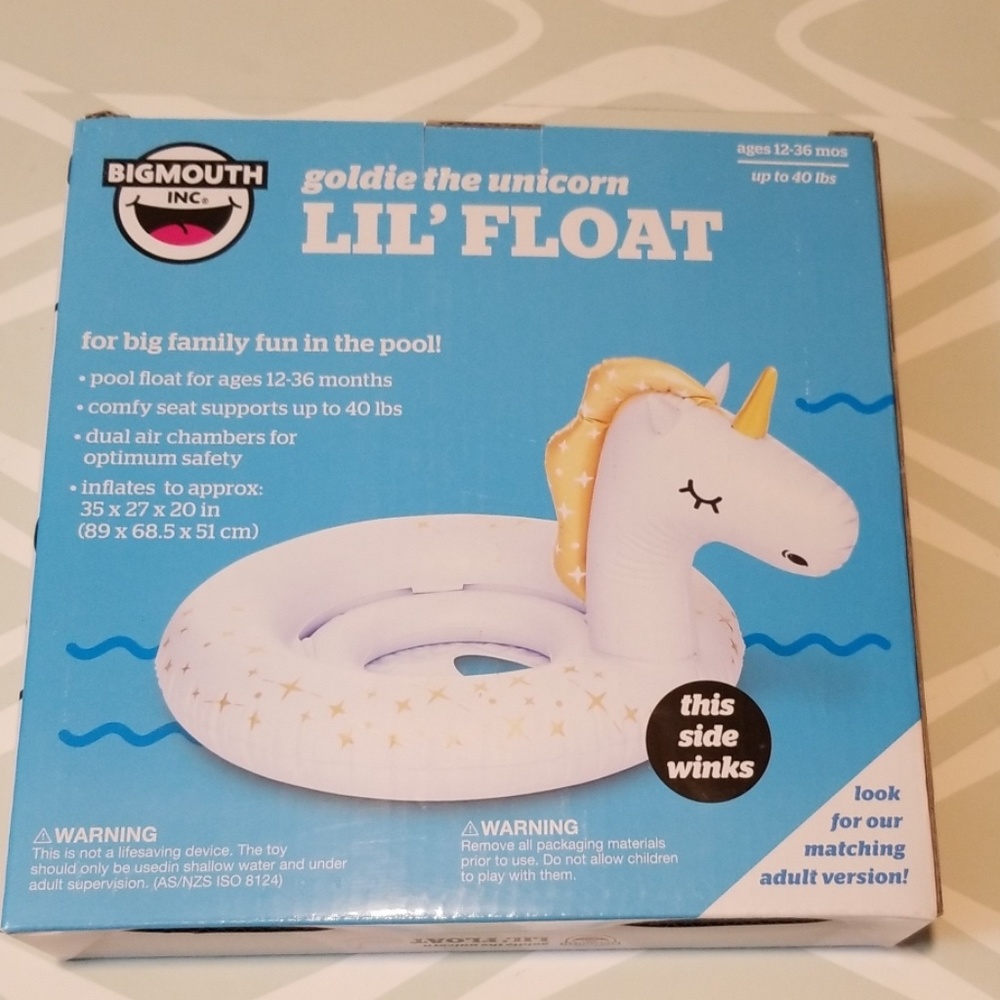 BIGMOUTH INC Goldie the unicorn lily float - Picture 4 of 5